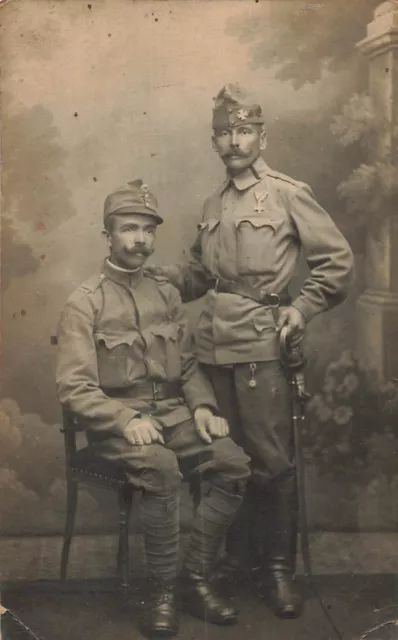 Hungary-Ww1 Hungarian Military Soldiers~ Photo Postcard