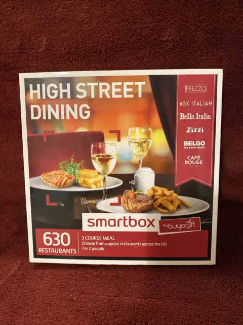 Buyagift High Street Dining For 2 People 630 Restaurants