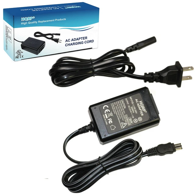 HQRP AC Adapter Charger for Sony HandyCam DCR-TRV360, DCR-TRV140