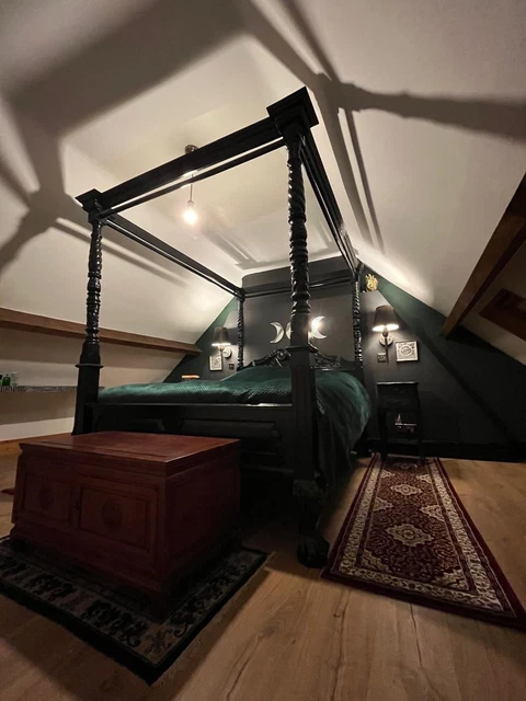 GOTHIC STYLE FOUR Poster Bed (king Size) Black Glossed £710.50 ...