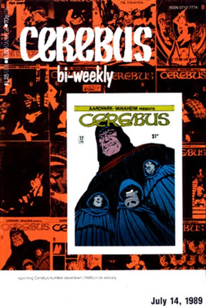CEREBUS BI-WEEKLY 17 Dave Sim (Reprints #7) Hepcats Preview Martin Wagner 1989