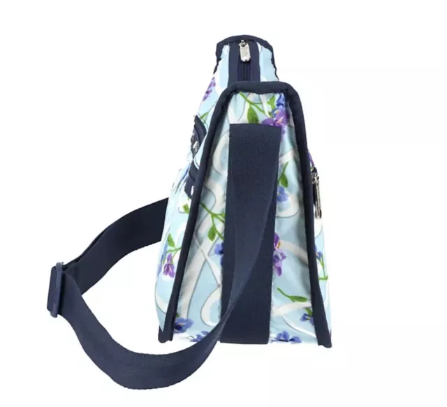 LeSportsac Women's Ribbons Of Hope  Classic Hobo Crossbody Floral  Bag NWT 3
