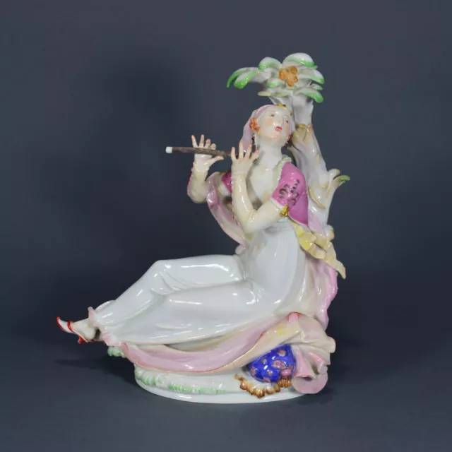 Meissen Scheurich Orientalin Flöte Figur figure figurine Porzellanfigur 邁森 マイセン