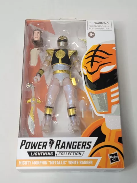 Power Rangers Lightning Collection Mighty Morphin Metallic White Ranger Tommy