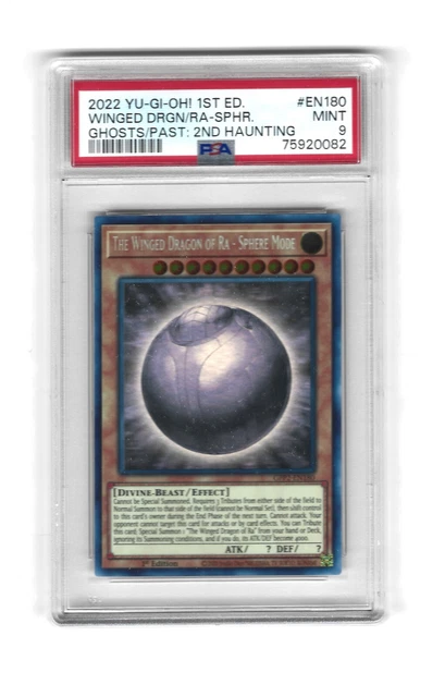 YU-GI-OH! WINGED DRAGON of Ra-Sphere Mode Ghost Rare GFP2-EN180 PSA 9 ...