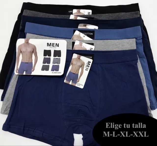 12 Calzoncillos Boxer Algodón 95% talla a elegir M - L - XL - XXL Alta calidad