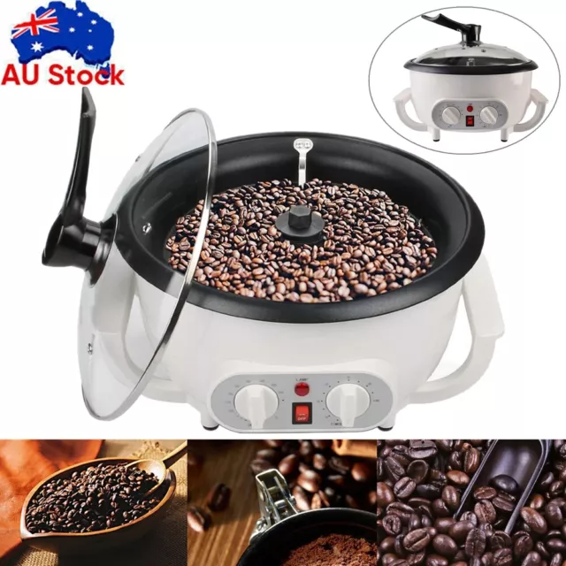 Electric Coffee Roaster Machine Nuts Bean Baker Popcorn Roasting Machine w/Timer