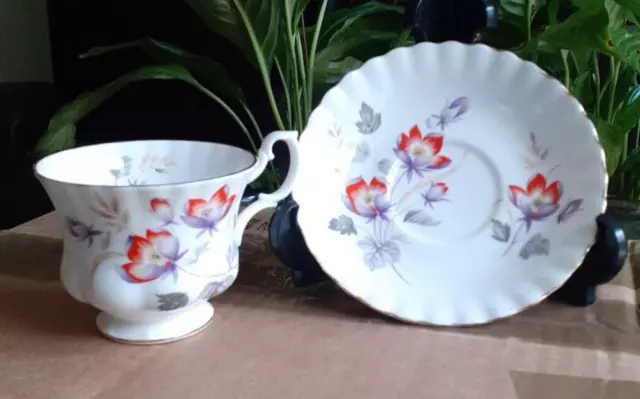 Royal Albert Bone China cup and saucer Water Meadow pattern