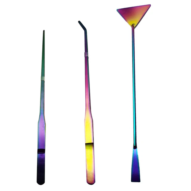 3 Pcs Aquatic Plant Tweezers Aquarium Water Plant Clip Stainless Spatula Scraper