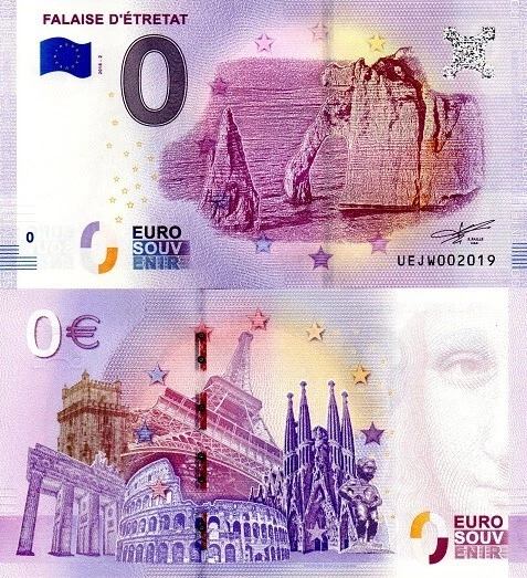 Billet 0 Euro - 2018-2 - Falaise D'étretat - Uejw002019