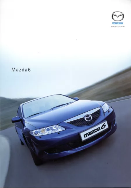 Mazda 6 Prospekt 2002 8.6.02 D brochure catalogue catalog prospectus broschyr