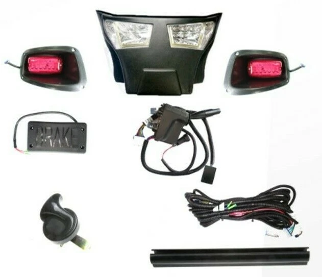 EZGO TXT GOLF Cart LED Headlight Tail light Kit Deluxe Street Package