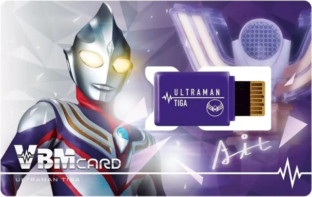 VBM Card Ultraman Tiga Japanese Bandai Tokusatsu Game Card