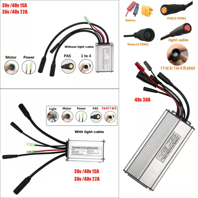 KT Controller 48V 36V 15A 22A 30A 250W 350W 1000W Brushless Electric Bicycle UK