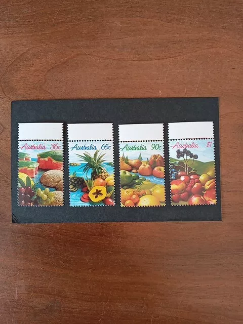 stamps Australia fruit UMM 1987