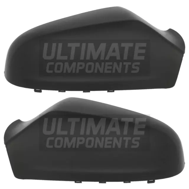 Vauxhall Astra H Mk5 2004-2009 Door Wing Mirror Cover Black Pair Left & Right