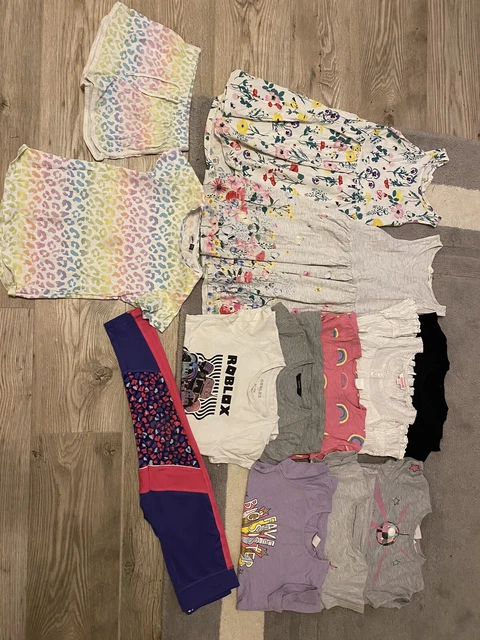 girls summer clothes bundle size 6-7 yrs