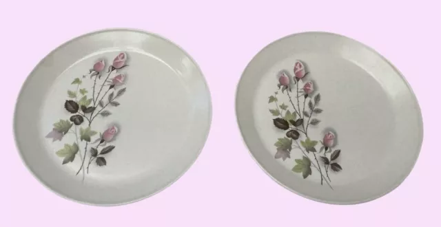 Vintage Johnson of Australia, Pink Rose, Side/Bread Plates