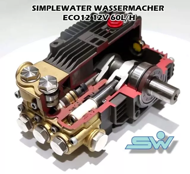 SIMPLEWATER 12V 60lh Entsalzungsanlage Wasseraufbereiter Meerwasser Filtersystem 3