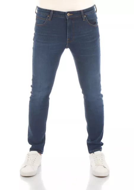 Jeans uomo Lee Malone Skinny Fit - blu - scuro Martha W27-W36 denim stretch