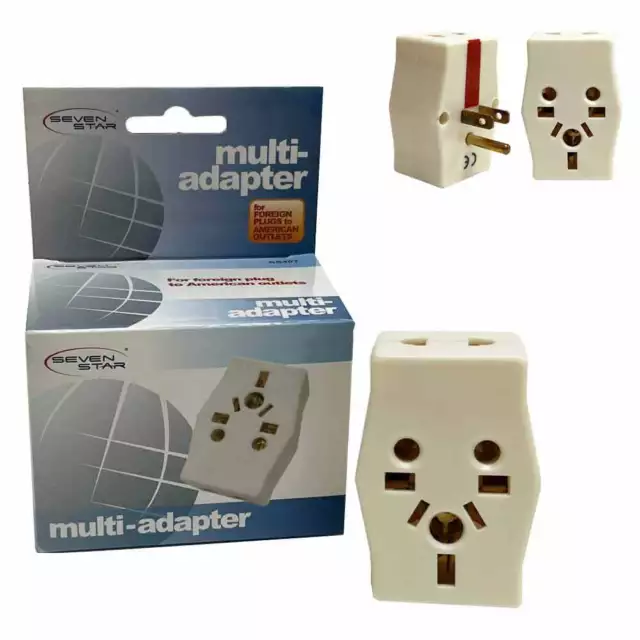 Multi Adaptador Salida Extensor Viaje Europa A Eeuu Enchufe Convertidor