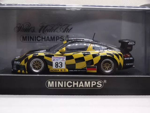 Porsche 911 GT3 RS #83 Rose Island Winner GT2 24 H Le Mans 2001 Minichamps 1/43