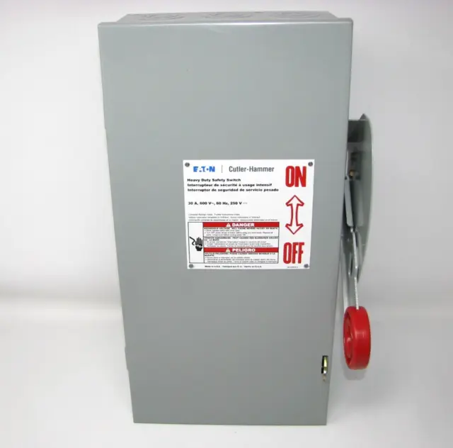 Cutler-Hammer Non-Fusible Safety Switch DH361UGK 30A 600V 3P Type 1