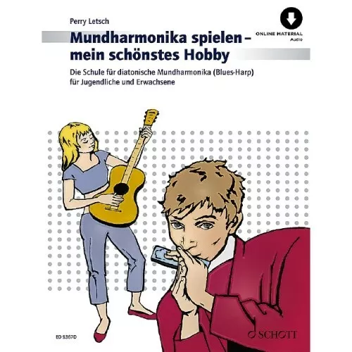 Schott - Mundharmonika spielen Mein schönstes Hobby 1 (+OA) - Perry Letsch | Neu