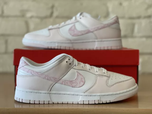 Nike Dunk Low Essential Paisley Pack Pink White Sneakers FD1449-100 Women Size 7