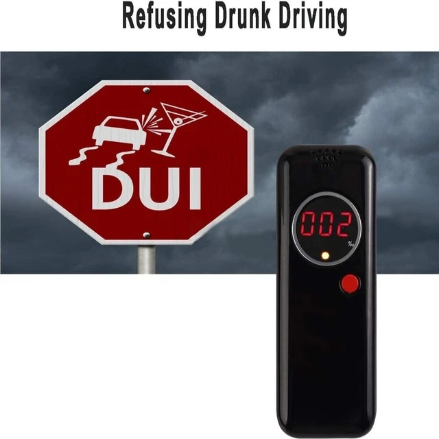Breath Alcohol Analyzer LCD Breathalyzer Alcohol Tester Digital Breath Tester