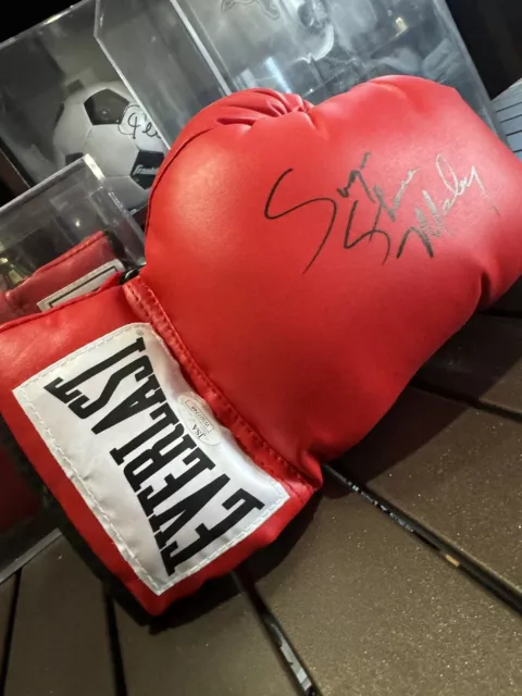 SUGAR SHANE MOSLEY Signed Autographed Everlast Leather Lace Up Boxing Glove JSA