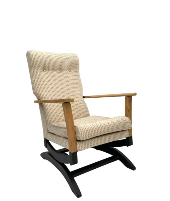 Vintage Retro Mid Century Armchair Modernist 1960s Rocking Chair
