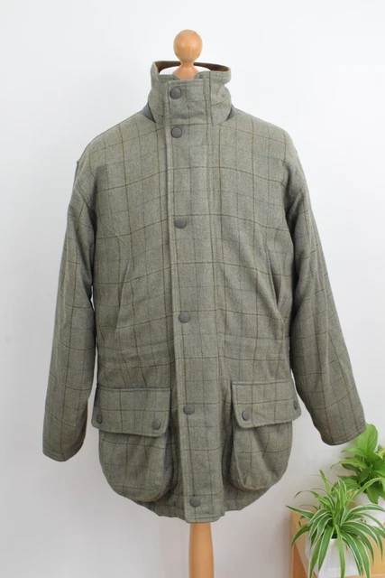 BARBOUR Moorhen Tweed Shooting Jacket £429 Taglia Media 40/42 Cappotto Large 50/52