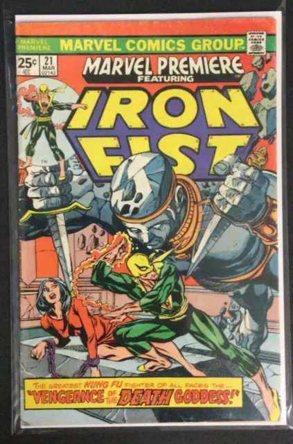 Marvel Premiere #21 KEY! 1st App Of Misty Knight, Starring Iron Fist, Lower Gr!