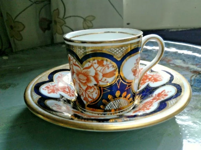 A Beautiful, Late Foley,Shelley Duo, Mocha Shape, Imari Pattern,Very Unusual!