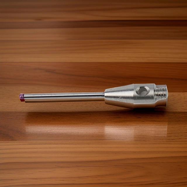 Stylet Sonde CMM Tige Céramique Acier Inox - Pointe Bille Rubis 6 Mm, Filetage M4 - Pour Machine à Mesurer Trois Coordonnées