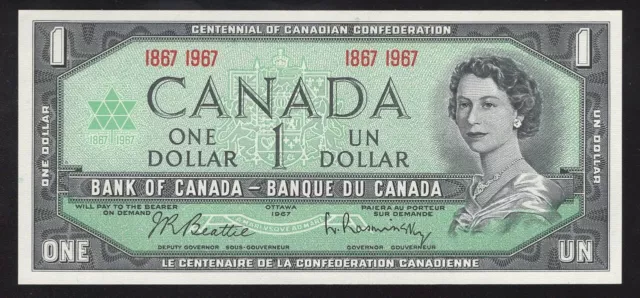 ⭐ 1967 $1 Bank Of Canada Centennial Of Canada Note Au Free Shipping ⭐