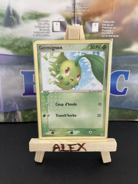Carte Pokemon Germignon 51/115 / Bloc EX Forces Cachées / Bon État FR