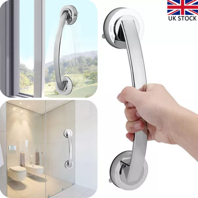 Bath Safety Handle Suction Cup Handrail Grab Bathroom Grip Tub Shower Bar Rail