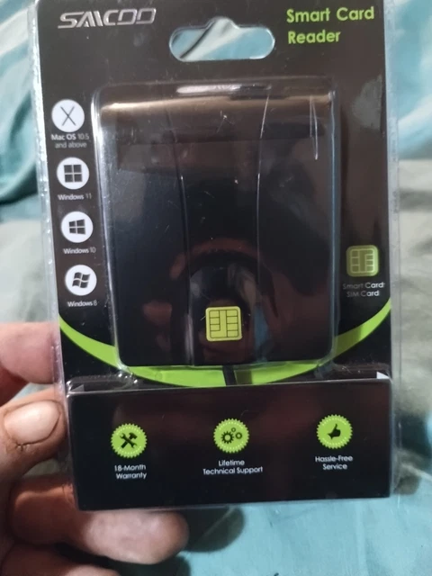 Type C Smart Card Reader Saicoo DOD Military USB-C Common Access CAC Card Reader