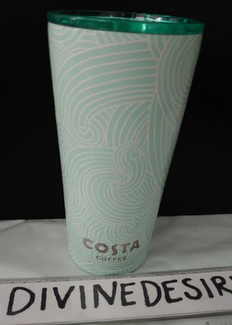 Costa tazza da viaggio verde vortice alta 570 ml da caffè in perfette condizioni inox 2023 edizione srl