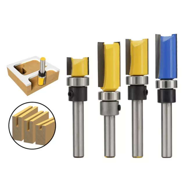 1/4'' Shank Flush Trim Router Bit Template Router Bit Milling Cutter Woodworking