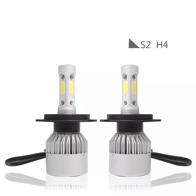 2x H4 HB2 9003 285000LM 1950W LED Headlight Kit Hi/Lo Beam Bulb High Power 60EL