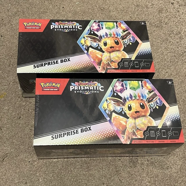 booster box pokemon prismatic evolution Pokemon TCG: Scarlet & Violet – Prismatic Evolutions Surprise Box (Factory Sealed) Pokemon Pack all adorned with captivating artwork of Eevee and its Evolutions Pokémon TCG: Scarlet & Violet-Prismatic