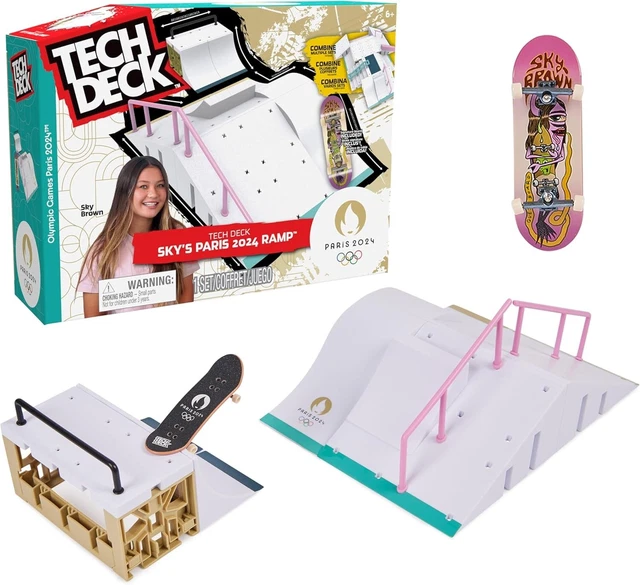Tech Deck 3 In 1 Ramp TECH DECK SKY Brown’s Olympic Games Paris 2024 Ramp Customisable X ...