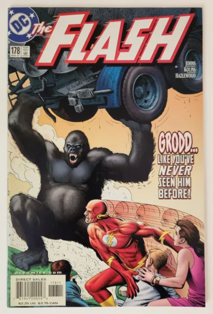 The Flash #178 (2001, DC) VF/NM Vol 2 Gorilla Grodd Brian Bolland Cover