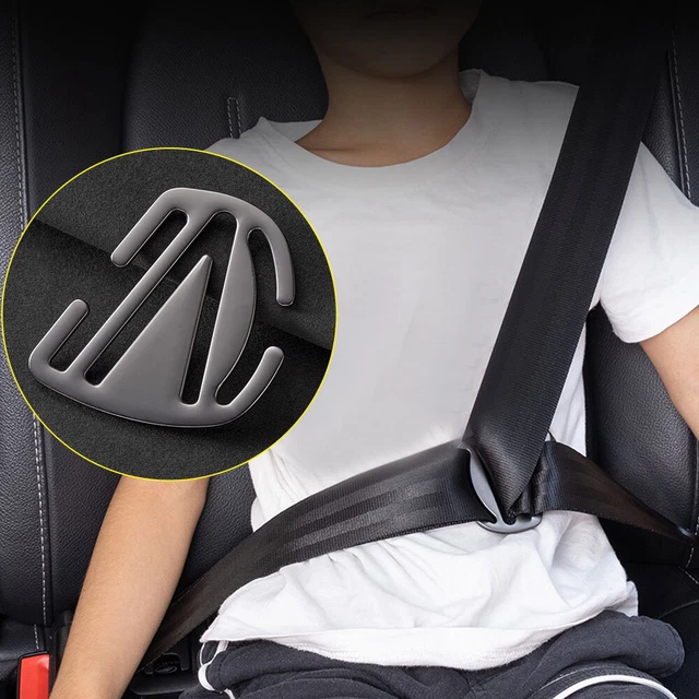 Kids Safety Seat Belt Adjuster Stopper Clip Buckle Shoulder Relax Neck Supports