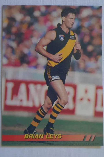 Richmond Tigers AFL-VFL Football Vintage Select In Action Card Brian Leys