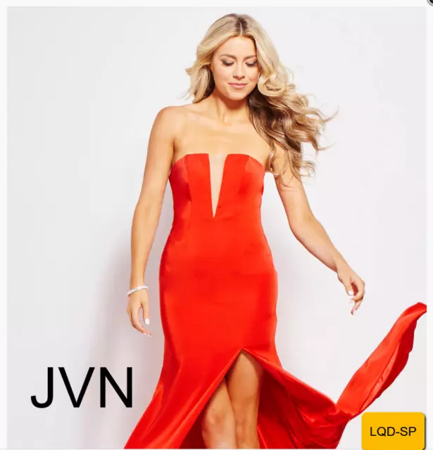 JVN Prom by Jovani JVN49580 Red Dress Size 4 MSRP $278