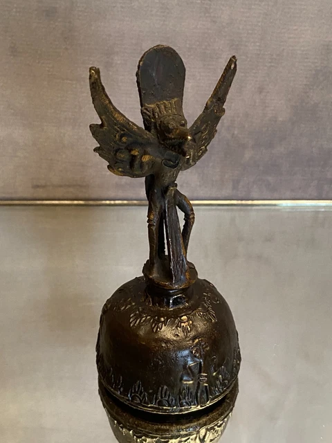 Cloche en bronze au Dieu Garuda Indonésie Bali 11